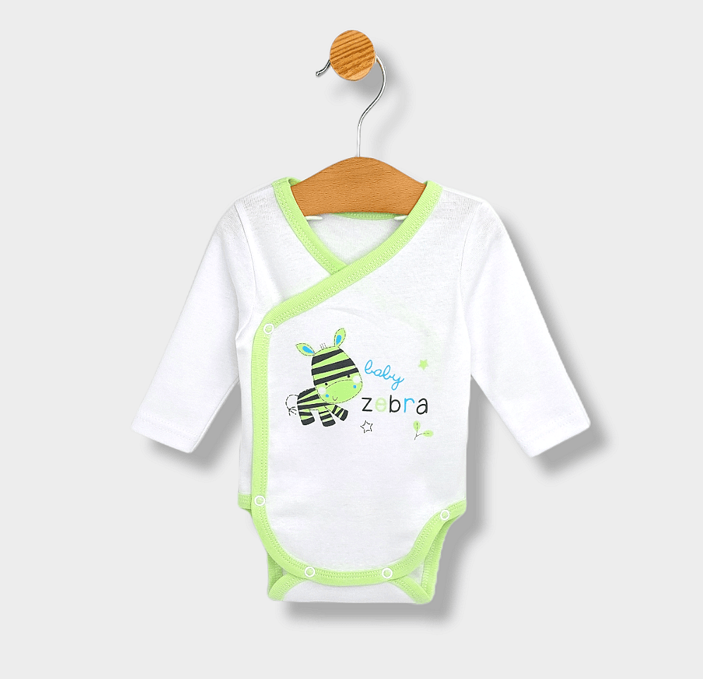 Rainy Бебешки комплект от 4 части Baby Zebra 56-62 см. зелен