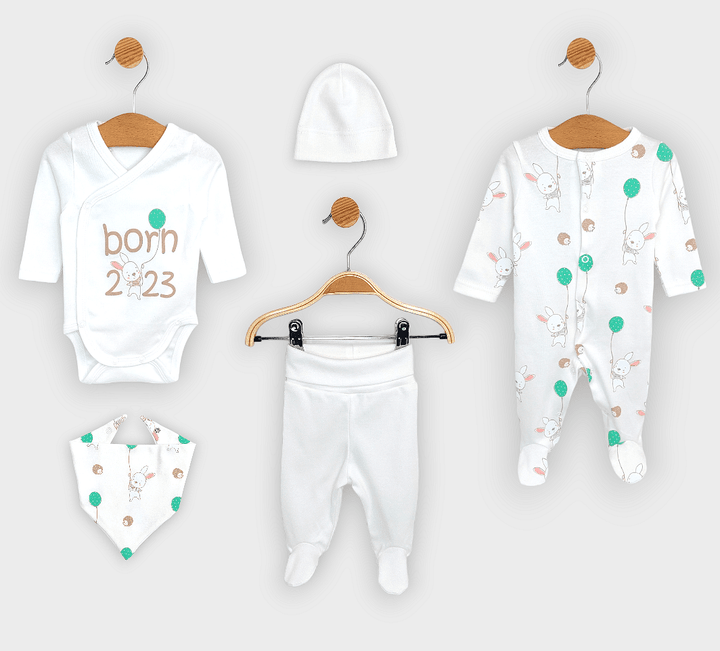 Rainy Бебешки комплект от 5 части Born 2023 48-62 см.
