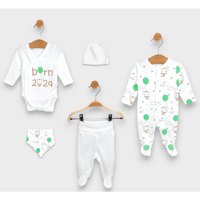 Rainy Бебешки комплект от 5 части Born 2024 48-62 см.