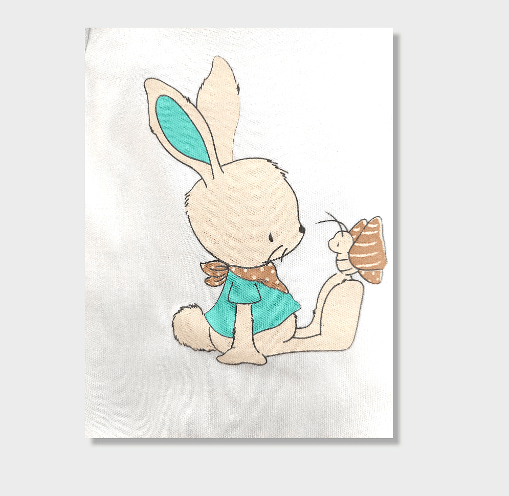 Rainy Бебешки комплект от 5 части Rabbit and butterfly 56-62 см. резеда