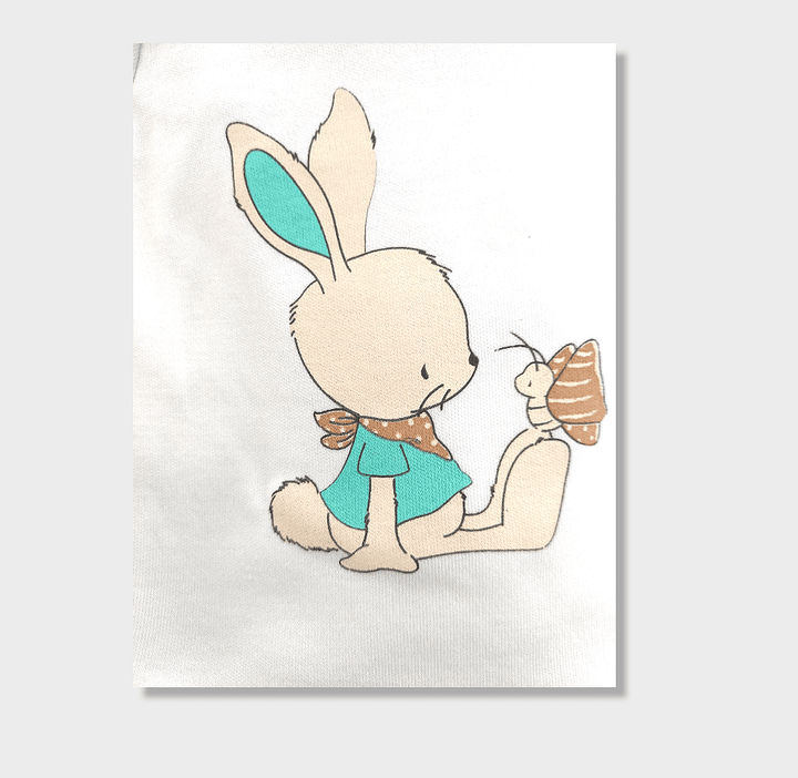 Rainy Бебешки комплект от 5 части Rabbit and butterfly 56-62 см. резеда