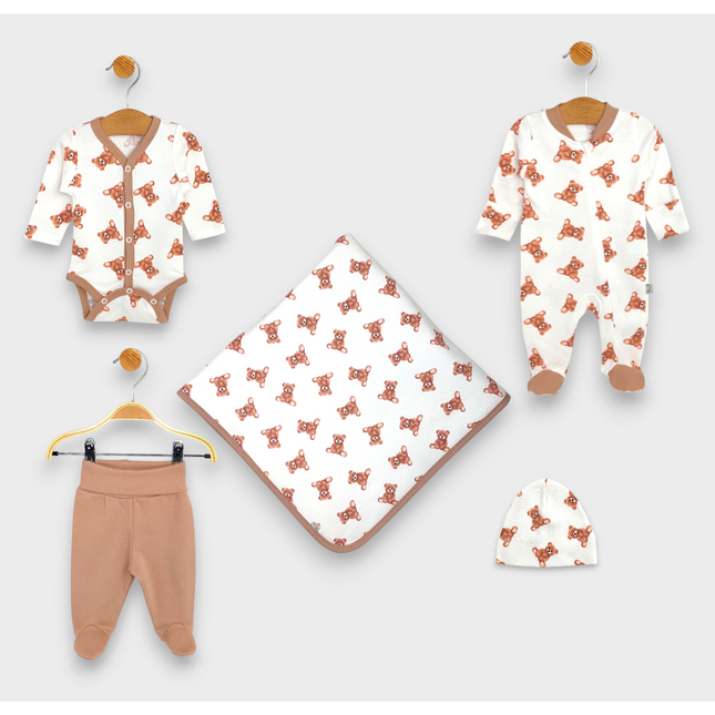 Rainy Бебешки комплект за изписване 5ч. Мече