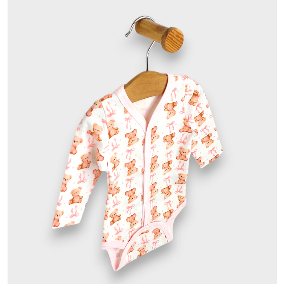 Rainy Бебешки комплект за изписване 5ч. Мече с панделка