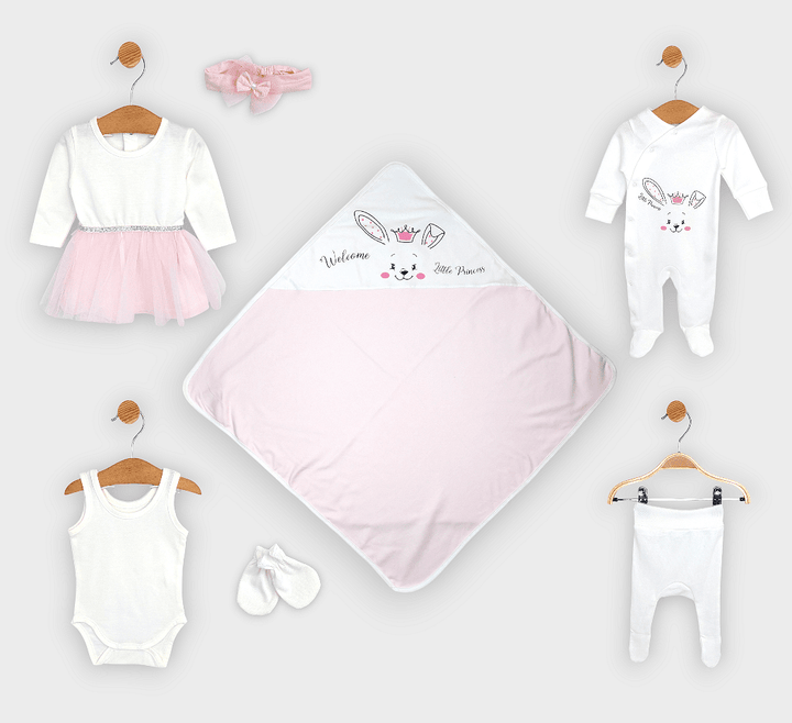 Rainy Бебешки комплект за изписване 7ч. Welcome little princess