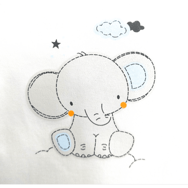Rainy Бебешки комплект за изписване 7ч. Elephant син