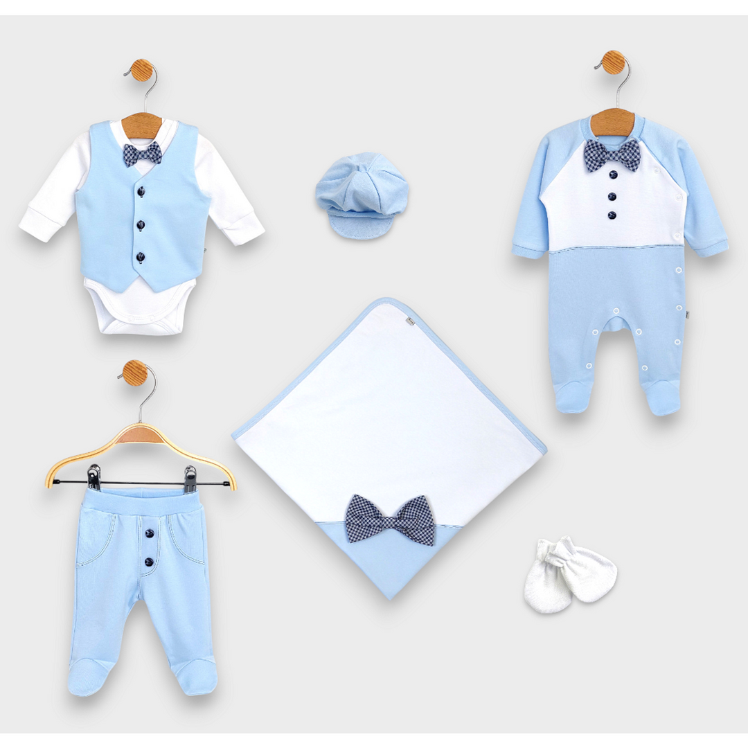 Rainy Бебешки комплект за изписване 7ч. Папионка