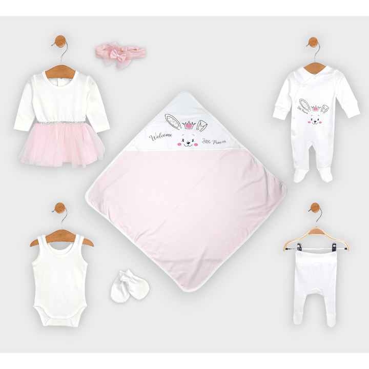 Rainy Бебешки комплект за изписване 7ч. Welcome little princess