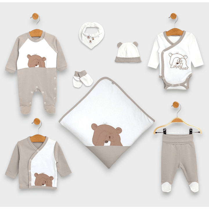 Rainy Бебешки комплект за изписване 8ч. Love Bear