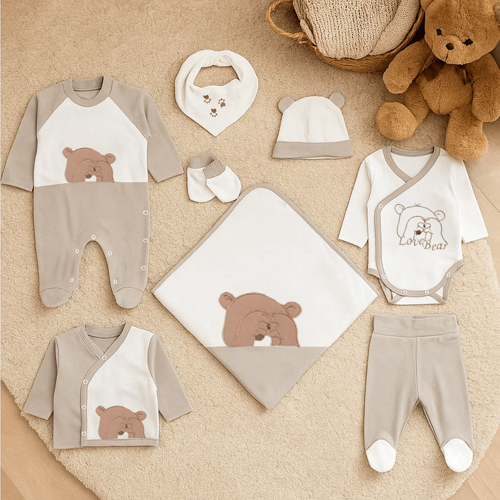 Rainy Бебешки комплект за изписване 8ч. Love Bear