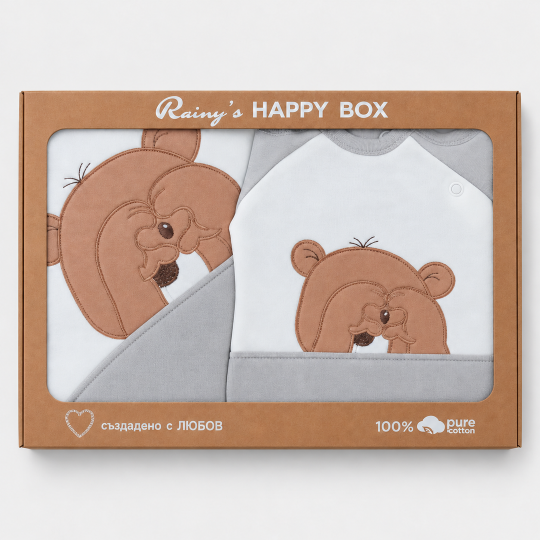 Rainy Бебешки комплект за изписване 8ч. Love Bear