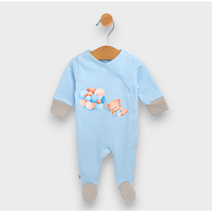 Rainy Бебешки комплект за изписване 8ч. Мече с балони син