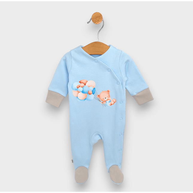 Rainy Бебешки комплект за изписване 8ч. Мече с балони син