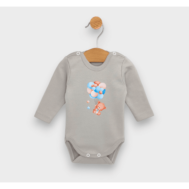 Rainy Бебешки комплект за изписване 8ч. Мече с балони син