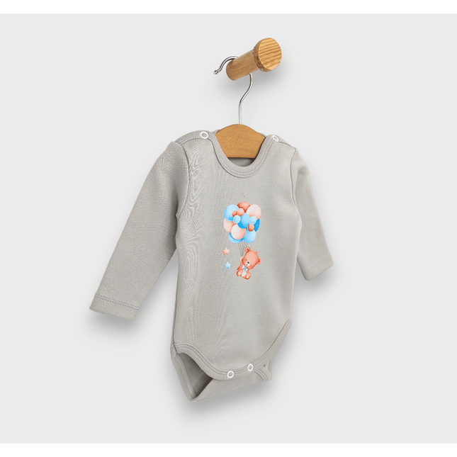 Rainy Бебешки комплект за изписване 8ч. Мече с балони син