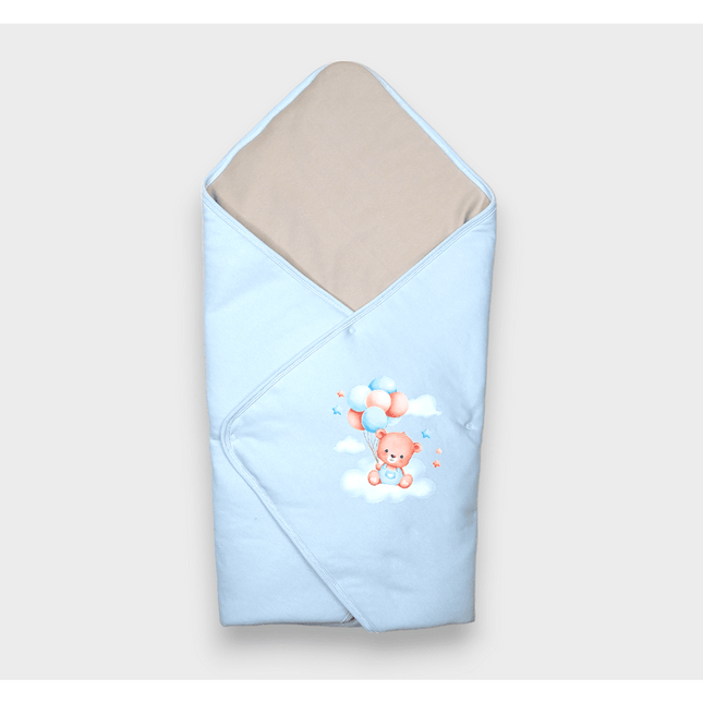 Rainy Бебешки комплект за изписване 8ч. Мече с балони син