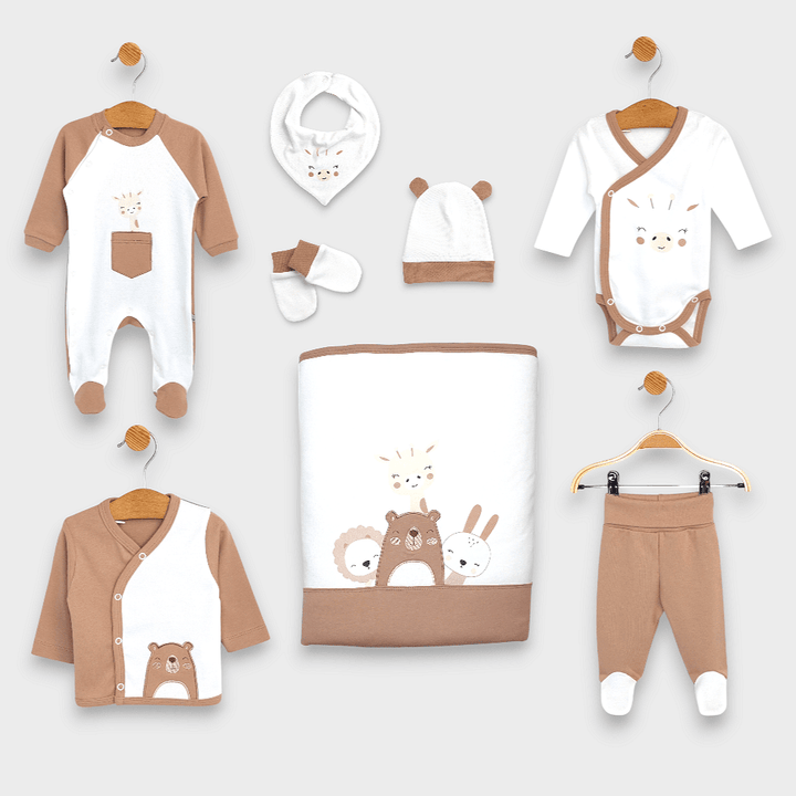 Rainy Бебешки комплект за изписване 8ч. Мечо и приятели