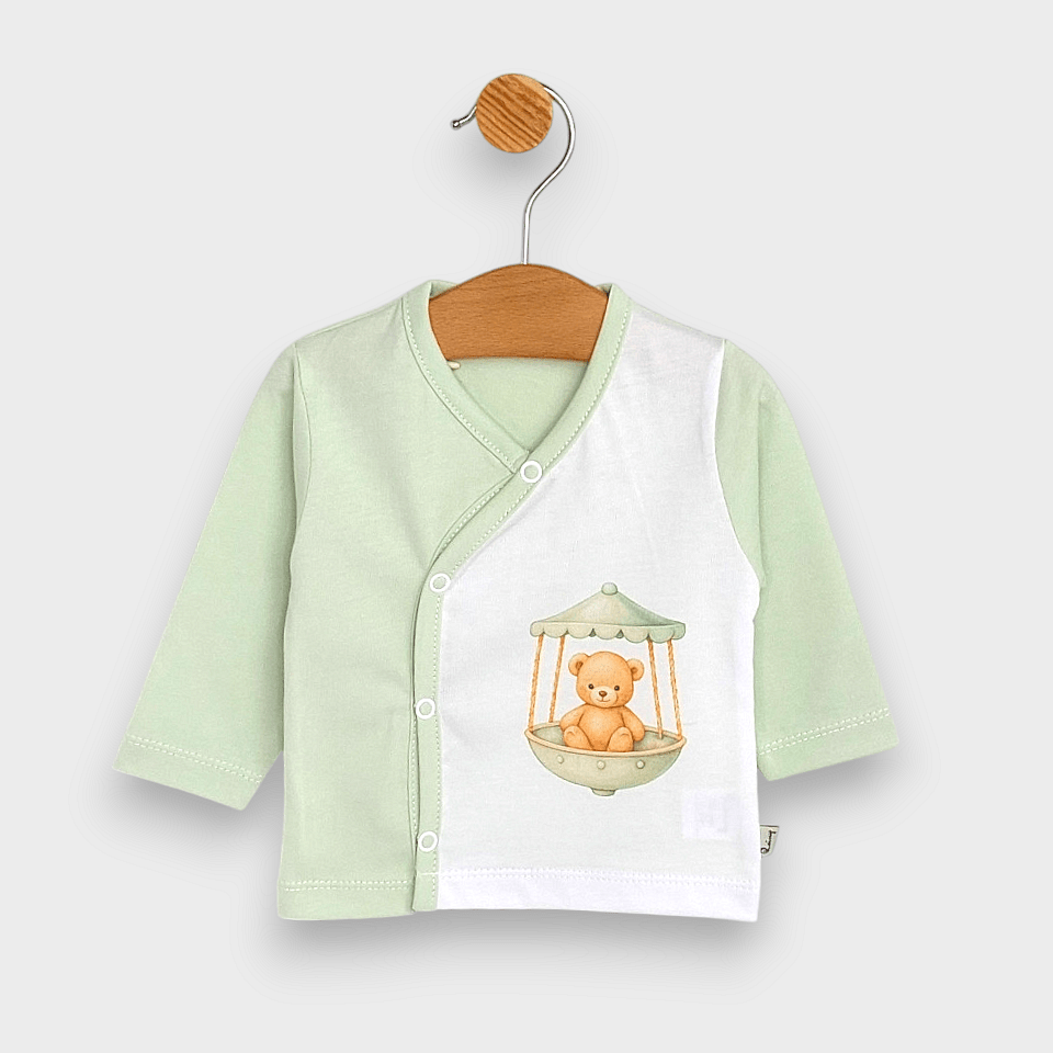 Rainy Бебешки комплект за изписване 8ч. Green bear