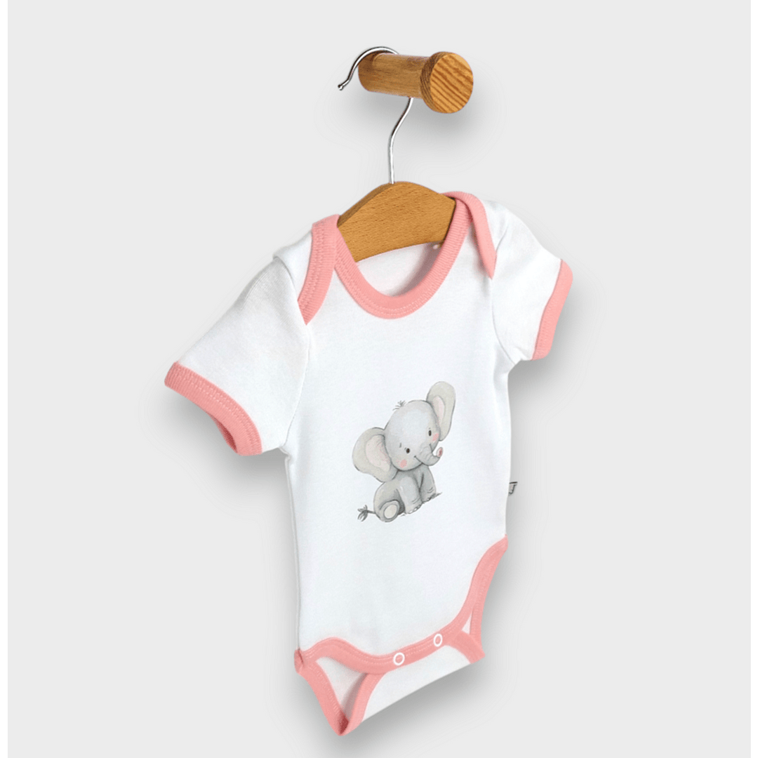 Rainy Бебешки комплект за изписване 8ч. Слончета розов