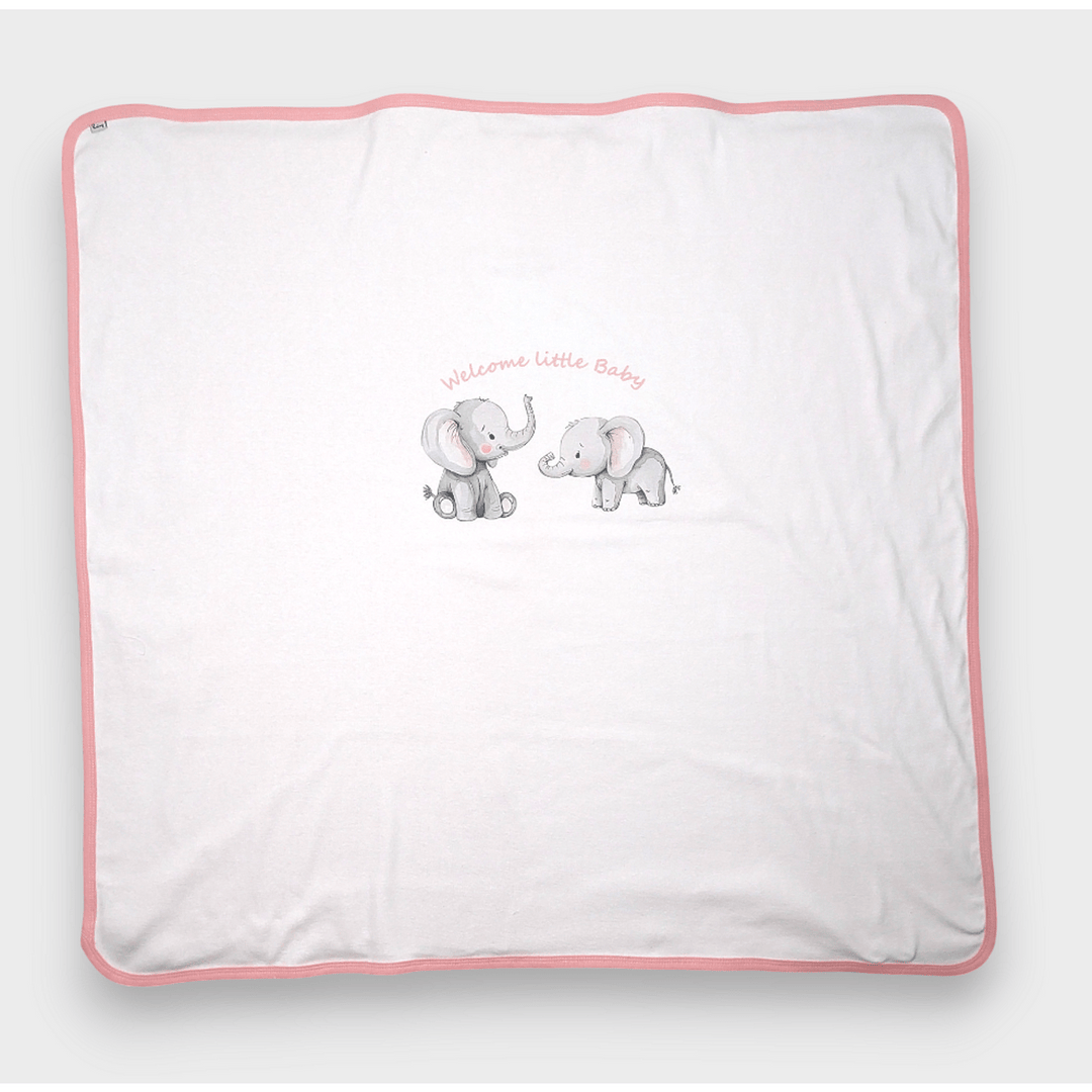 Rainy Бебешки комплект за изписване 8ч. Слончета розов