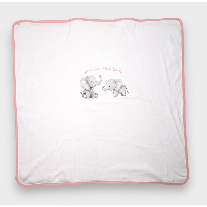 Rainy Бебешки комплект за изписване 8ч. Слончета розов