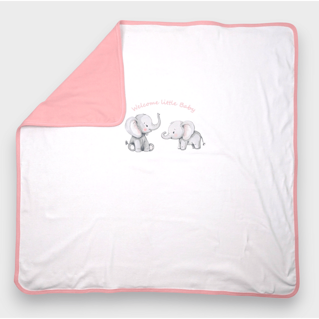 Rainy Бебешки комплект за изписване 8ч. Слончета розов