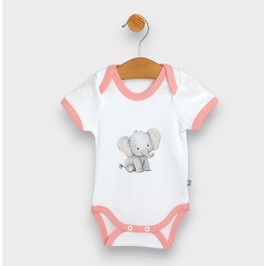 Rainy Бебешки комплект за изписване 8ч. Слончета розов