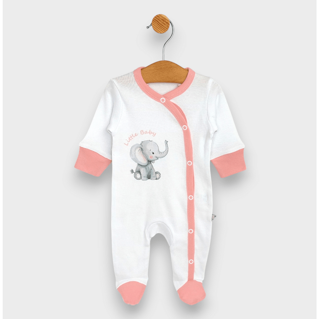 Rainy Бебешки комплект за изписване 8ч. Слончета розов