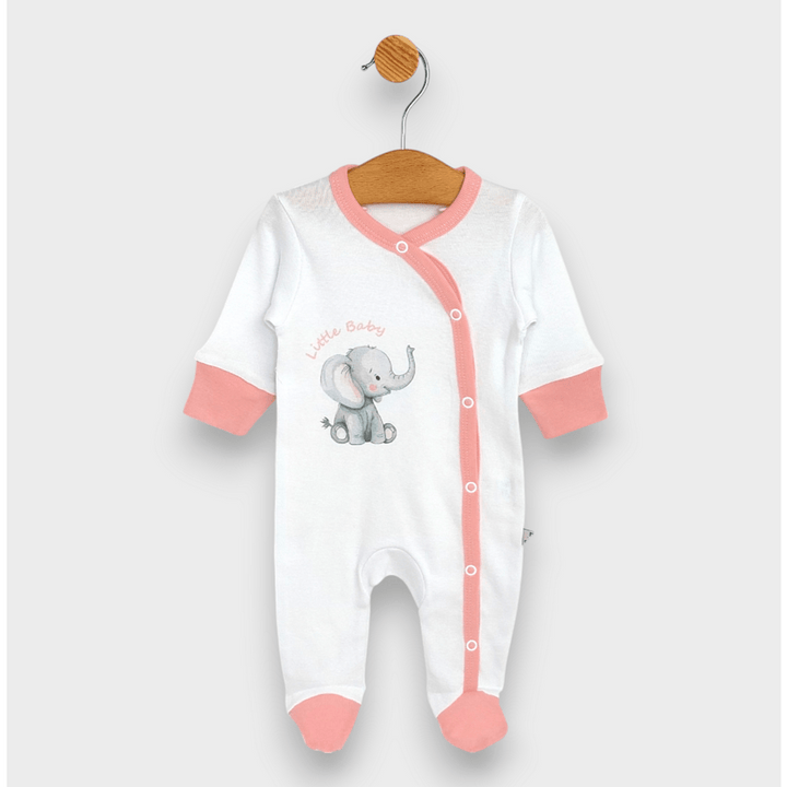 Rainy Бебешки комплект за изписване 8ч. Слончета розов