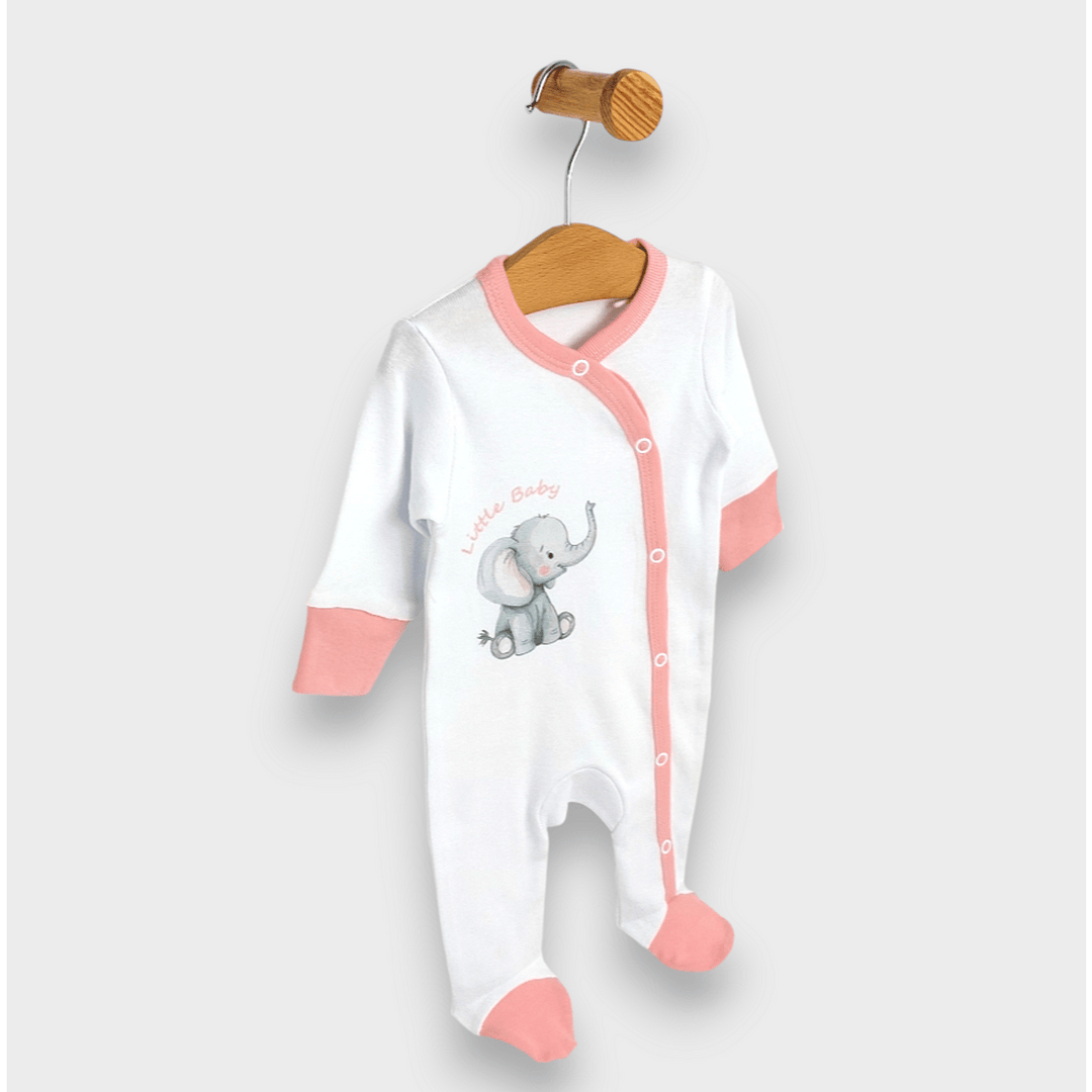 Rainy Бебешки комплект за изписване 8ч. Слончета розов