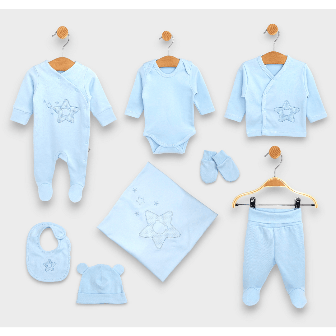 Rainy Бебешки комплект за изписване 8ч. Звезда с мече