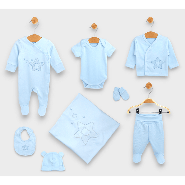 Rainy Бебешки комплект за изписване 8ч. Звезда с мече Лято