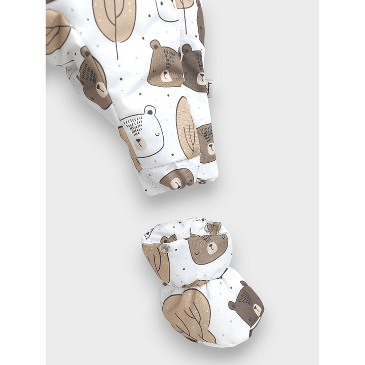 Rainy Бебешки космонавт Bears and trees 56 - 86 см. бял