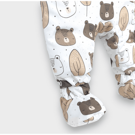 Rainy Бебешки космонавт Bears and trees 56 - 86 см. бял