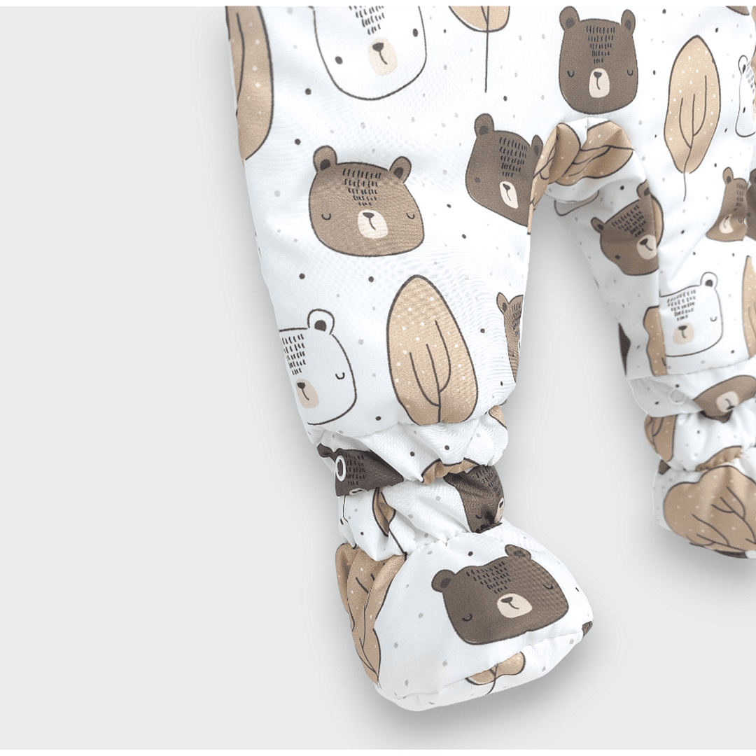 Rainy Бебешки космонавт Bears and trees 56 - 86 см. бял