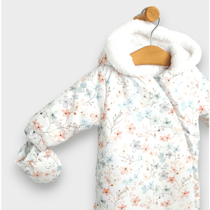 Rainy Бебешки космонавт Flowers 56 - 86 см. бял