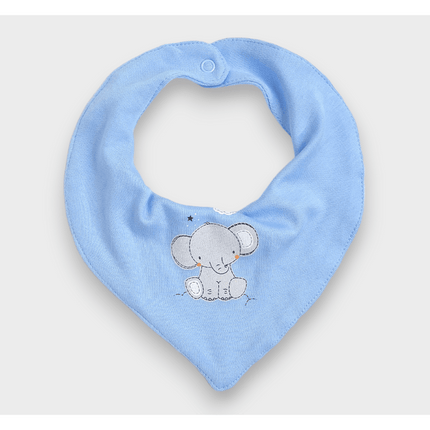 Rainy Бебешки лигавник-бандана Elephant син