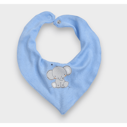 Rainy Бебешки лигавник-бандана Elephant син