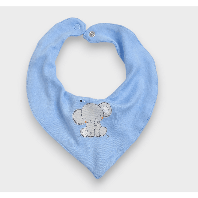 Rainy Бебешки лигавник-бандана Elephant син
