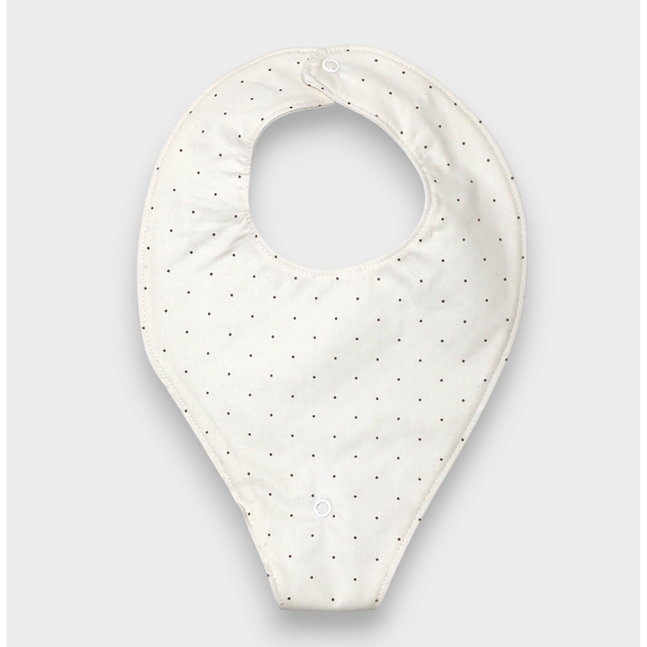 Rainy Бебешки непромокаем лигавник-бандана с държач за биберон Екрю точки