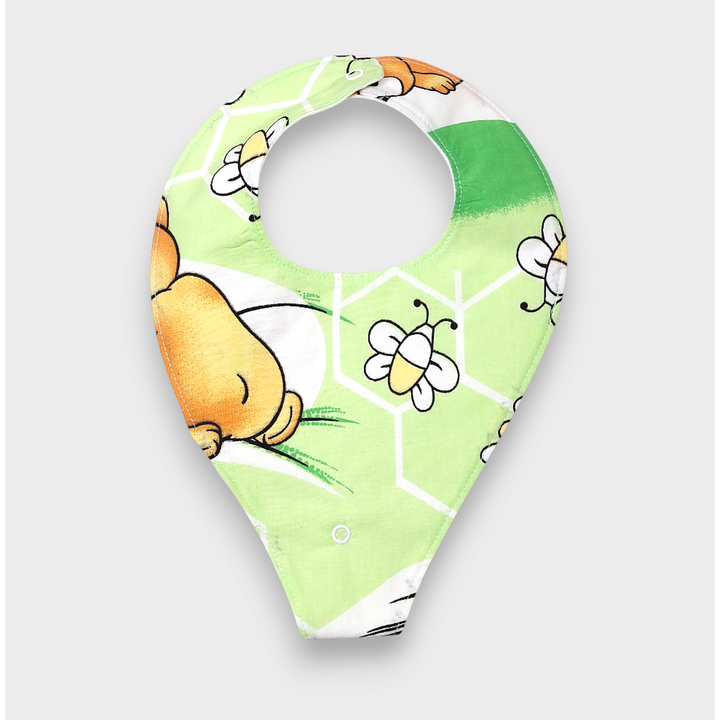 Rainy Бебешки непромокаем лигавник-бандана с държач за биберон Мечета и пчели