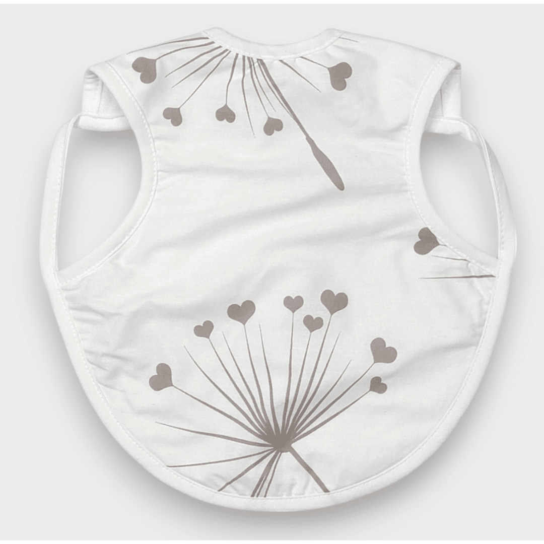 Rainy Бебешки непромокаем лигавник-мантичка без ръкави Кафяви глухарчета екрю