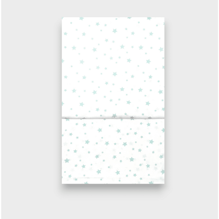 Rainy Бебешки плик за олекотена завивка 100х140см Мента звезди