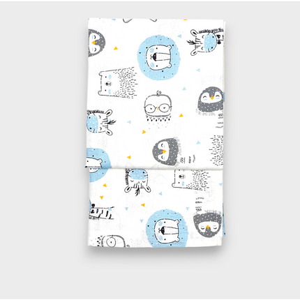 Rainy Бебешки плик за олекотена завивка 90х110см  Животинки син