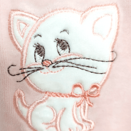 Rainy Бебешки плюшен гащеризон Little Cat 56-62см. розов