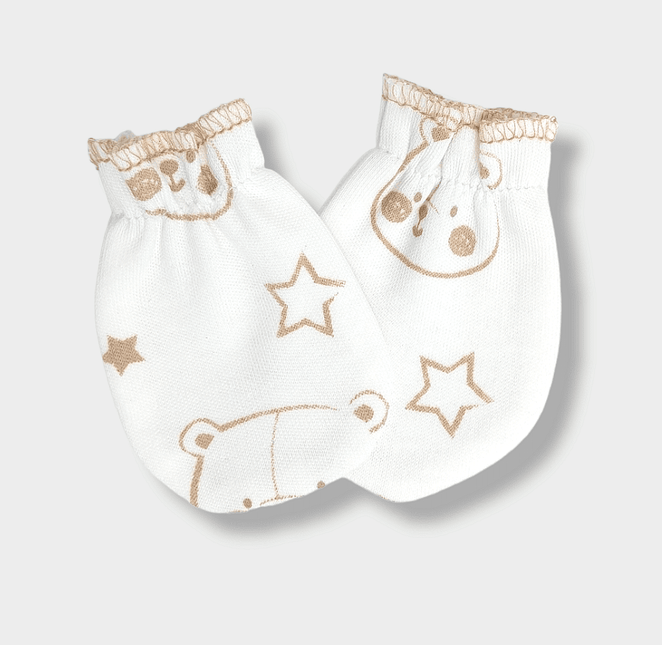 Rainy Бебешки ръкавички с ластик Bear and Stars