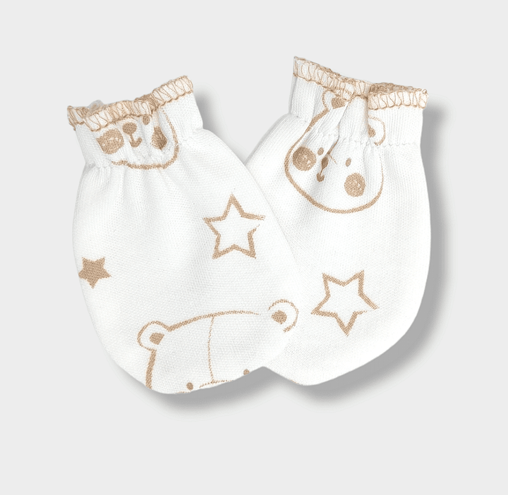 Rainy Бебешки ръкавички с ластик Bear and Stars