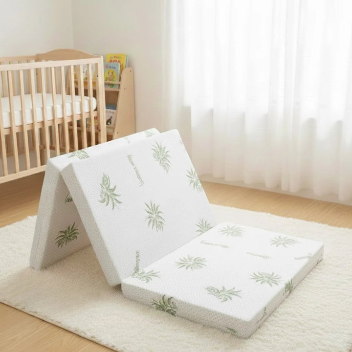 Rainy Бебешки сгъваем матрак 60х120 см. Aloe