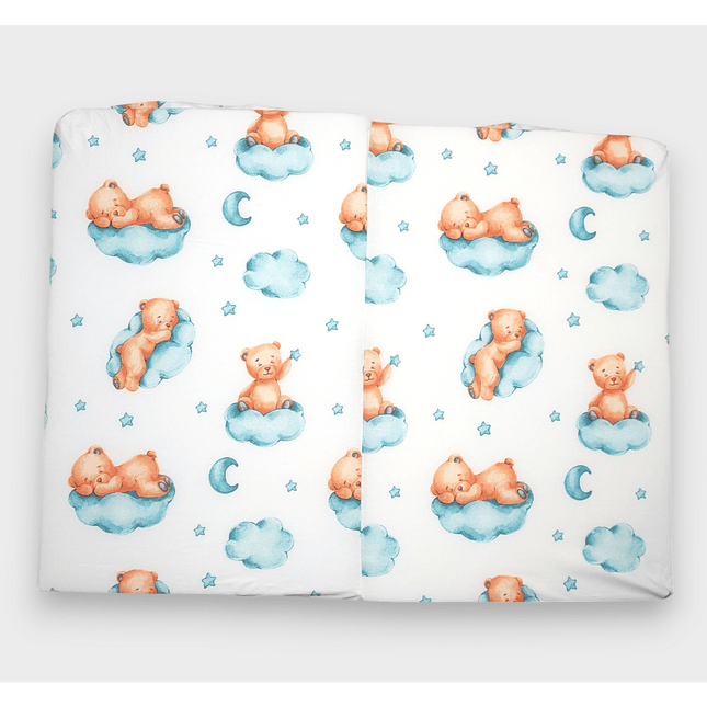 Rainy Бебешки сгъваем матрак 60х120 см. Мече на облак резеда