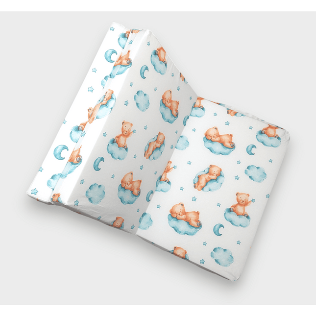 Rainy Бебешки сгъваем матрак 60х120 см. Мече на облак резеда