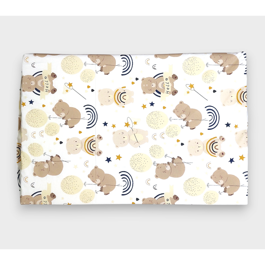 Rainy Бебешки сгъваем матрак 60х120 см. Мече с балони